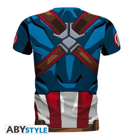 T-shirt Homme - Captain America - Captain America - Taille L